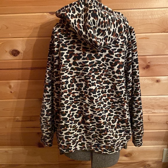 Loft leopard hoodie, XL - Picture 3 of 4